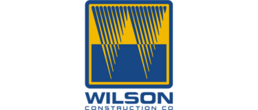 Wilson Construction Co logo: A simple yet elegant logo featuring the name "Wilson Construction Co" in bold, capitalized letters.